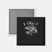 F-Caw-F Kraai Retro Klassieker Magneet (Voorkant / Achterkant)
