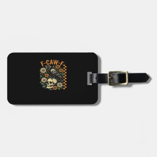 F-Caw-F Kraai Vintage Grafisch Bagagelabel
