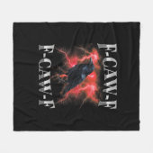 F-Caw-F Kraai Vogel Raaf Gotische Meme Fleece Deken (Voorkant (Horizontaal))