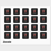 F-Caw-F Kraai Vogel Raaf Gotische Meme Vierkante Sticker (Vel)