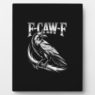 F-Caw-F Kraai Vrouwelijke Trendy Casual Fotoplaat