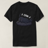 F-CAW-F Lazy Raven in het Nest - Funny Bird T-shirt (Design voorkant)