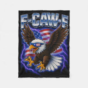 F Caw F Ld Adelaar 4 juli Amerikaanse vlag Merica  Fleece Deken