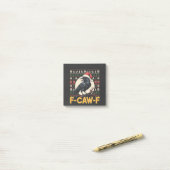 F-Caw-F Lelijk Kersttrui Funny Raven Xmas Post-it® Notes (Op bureau)