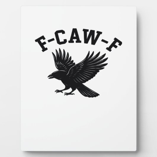 F-Caw-F Meme Grappig Trend Fotoplaat (Voorkant)