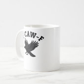 F-Caw-F Meme Grappig Trend Koffiemok (Voorkant links)