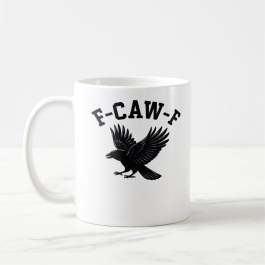 F-Caw-F Meme Grappig Trend Koffiemok (Links)