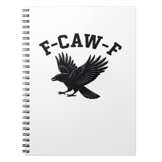 F-Caw-F Meme Grappig Trend Notitieboek (Voorkant)