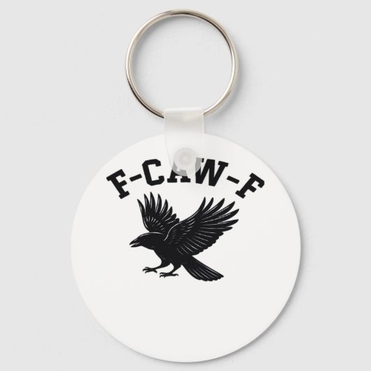F-Caw-F Meme Grappig Trend Sleutelhanger (Voorkant)