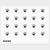 F-Caw-F Meme Grappig Trend Vierkante Sticker (Vel)