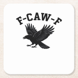 F-Caw-F Meme Grappig Trendsettend Kartonnen Onderzetters