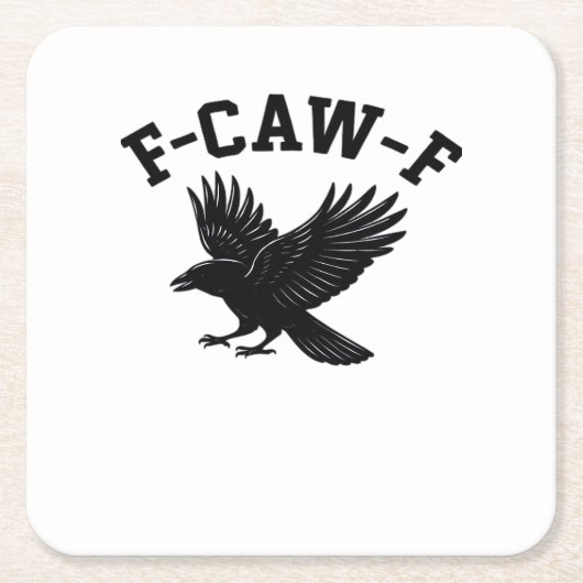 F-Caw-F Meme Grappig Trendsettend Kartonnen Onderzetters (Voorkant)