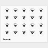F-Caw-F Meme Grappig Trendsettend Ronde Sticker (Vel)