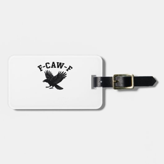 F-Caw-F Meme Leuk Trend Bagagelabel (Voorkant horizontaal)