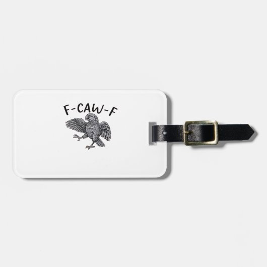F Caw F Minimaal Schoon Design Bagagelabel (Voorkant horizontaal)
