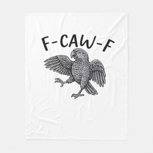 F Caw F Minimaal Schoon Design Fleece Deken (Voorkant)