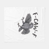 F Caw F Minimaal Schoon Design Fleece Deken (Voorkant (Horizontaal))
