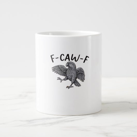 F Caw F Minimaal Schoon Design Grote Koffiekop (Voorkant)