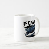 F-Caw-F Minimaal Schoon Design Koffiemok (Voorkant rechts)