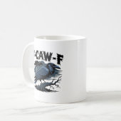 F-Caw-F Minimaal Schoon Design Koffiemok (Voorkant links)