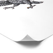 F Caw F Minimaal Schoon Design Poster (Hoek)