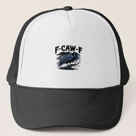 F-Caw-F Minimaal Schoon Design Trucker Pet (Voorkant)