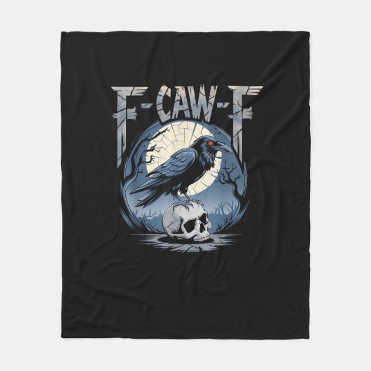 F-Caw-F Minimaal Schoon Fleece Deken (Voorkant)