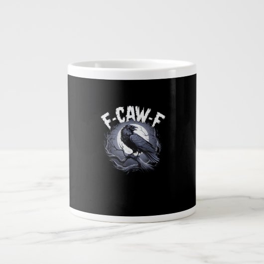 F-Caw-F Minimaal Schoon Grote Koffiekop (Voorkant)