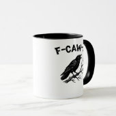 F-Caw-F Minimaal Schoon Mok (Voorkant rechts)