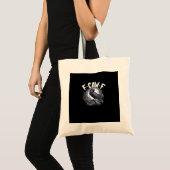 F-Caw-F Minimaal Schoon Tote Bag (Voorkant (product))