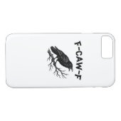 F-Caw-F Minimal Clean Case-Mate iPhone Case (Achterkant (Horizontaal))