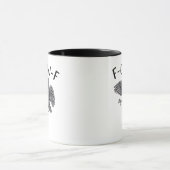 F Caw F Minimal Clean Design Mok (Midden)