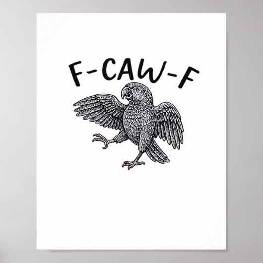 F Caw F Minimal Clean Design Poster (Voorkant)