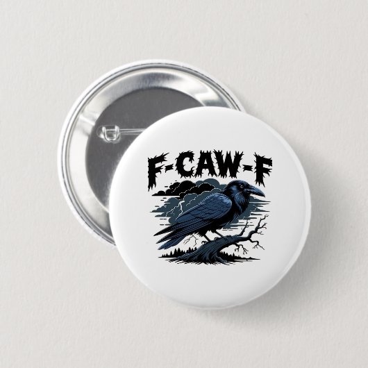 F-Caw-F Minimal Clean Design Ronde Button 5,7 Cm (Voorkant /achterkant)