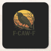 F-Caw-F Minimal Clean Kartonnen Onderzetters (Voorkant)