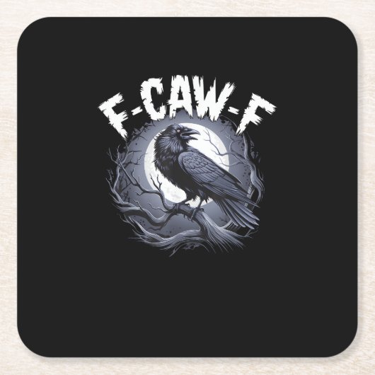F-Caw-F Minimal Clean Kartonnen Onderzetters (Voorkant)