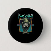 F-Caw-F Minimal Design Ronde Button 5,7 Cm (Voorkant)