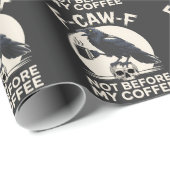 F-Caw-F Niet voor mijn koffie Fun raaf Kraai Cadeaupapier (Rol Hoek)