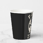 F-Caw-F Niet voor mijn koffie Fun raaf Papieren Bekers (Rechts)