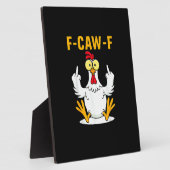 F-Caw-F Quote Rooster Meme Fotoplaat (Zijkant)