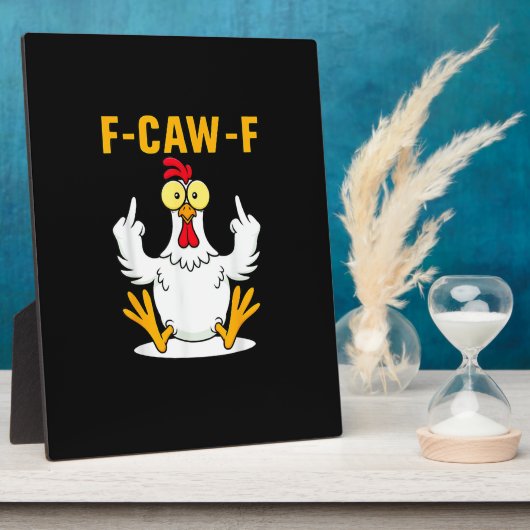 F-Caw-F Quote Rooster Meme Fotoplaat (Zijkant)