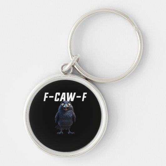 F Caw F Raaf Grappige Uitrusting Creative Stijl Sleutelhanger (Voorkant)