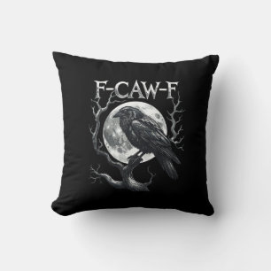 F-Caw-F Raaf Maan Gothisch Halloween Kraai Vogel L Kussen