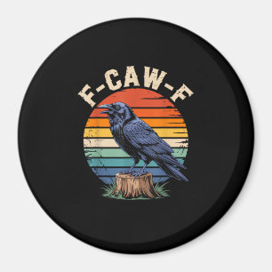 F-Caw-F Raaf Maan Gothisch Halloween Kraai Vogel L Magneet