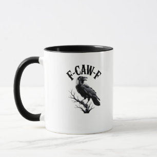 F-Caw-F Raaf Volwassen Humor Vogel Grappig Gotisch Mok