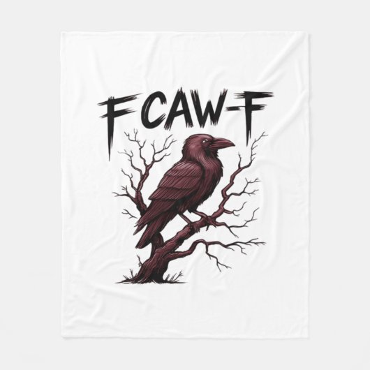 F-Caw-F Raven Classic Fleece Deken (Voorkant)