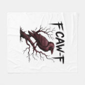 F-Caw-F Raven Classic Fleece Deken (Voorkant (Horizontaal))