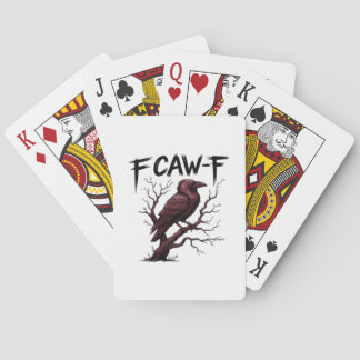 F-Caw-F Raven Classic Pokerkaarten
