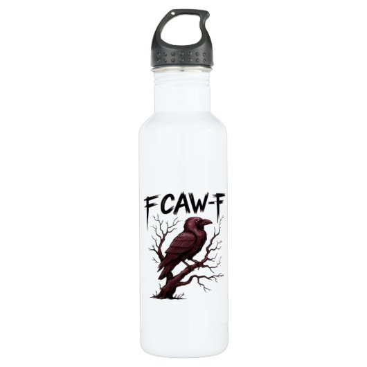 F-Caw-F Raven Classic Waterfles (Voorkant)