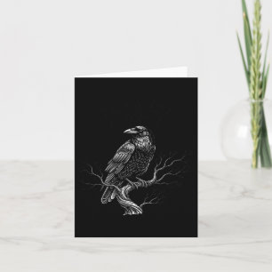 F-caw-f - Raven - Crow - Halloween Kostuum Premium Kaart